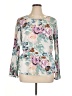 Black Rainn 100% Polyester Floral Ivory Long Sleeve Blouse Size XL - photo 1