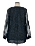 Grace Elements 100% Polyester Blue Long Sleeve Blouse Size XL - photo 2
