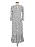 Zara Polka Dots Silver Casual Dress Size M - photo 2