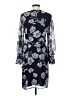 CAbi 100% Polyester Print Blue Casual Dress Size S - photo 2