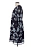 CAbi 100% Polyester Print Blue Casual Dress Size S - photo 5