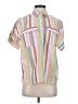 J.Crew Stripes Pink Short Sleeve Button-Down Shirt Size 2 - photo 1