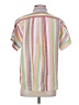 J.Crew Stripes Pink Short Sleeve Button-Down Shirt Size 2 - photo 2