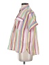 J.Crew Stripes Pink Short Sleeve Button-Down Shirt Size 2 - photo 5