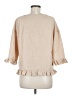 Unbranded 100% Polyester Tan 3/4 Sleeve Blouse Size M - photo 2
