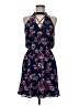 Blue Rain 100% Polyester Floral Blue Casual Dress Size M - photo 1