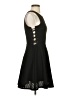 Aqua Solid Black Cocktail Dress Size S - photo 4