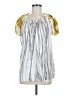 Simply Vera Vera Wang 100% Polyester Silver Short Sleeve Blouse Size M - photo 1