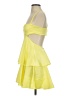 Unbranded 100% Polyester Yellow Cocktail Dress Size XS - photo 5