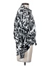 Talbots 100% Cotton Print Silver Long Sleeve Blouse Size S - photo 4