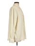 Gap 100% Polyester Solid Ivory Long Sleeve Blouse Size L - photo 4