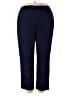White Stag 100% Polyester Solid Blue Casual Pants Size 18 - photo 1