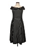 Mossimo Stripes Black Casual Dress Size L - photo 1