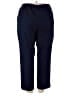 White Stag 100% Polyester Solid Blue Casual Pants Size 18 - photo 2