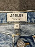 AGOLDE 100% Cotton Blue Denim Shorts Size 24 waist - photo 3
