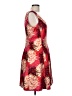 Pappagallo Print Red Cocktail Dress Size 10 - photo 4