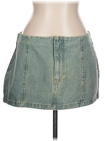 PrettyLittleThing Denim Skirt (view 1)