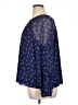 Ann Taylor LOFT 100% Polyester Floral Blue 3/4 Sleeve Blouse Size XL - photo 5