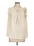 Ninety 100% Polyester Ivory Sleeveless Blouse Size L - photo 1