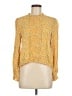 Zara Floral Yellow Long Sleeve Blouse Size M - photo 1
