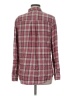 Express Plaid Burgundy Long Sleeve Button-Down Shirt Size M - photo 2
