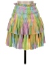 Current Air 100% Polyester Tie-dye Green Casual Skirt Size XS - photo 1