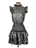 TCEC 100% Polyester Metallic Silver Cocktail Dress Size S - photo 1