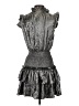 TCEC 100% Polyester Metallic Silver Cocktail Dress Size S - photo 2