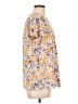 Fun2Fun Floral Yellow Short Sleeve Blouse Size L - photo 4
