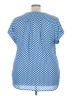 Roz & Ali Blue Short Sleeve Blouse Size 3X - photo 2