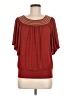 AGB Red Short Sleeve Blouse Size M - photo 1