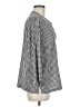 Vineyard Vines Checkered-gingham Gray 3/4 Sleeve Blouse Size M - photo 4