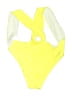 Unbranded Color Block Yellow One Piece Swimsuit Size M (estimated) - photo 2