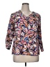 Cure 100% Polyester Tan 3/4 Sleeve Blouse Size XL - photo 1