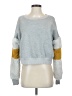 Akira Color Block Gray Pullover Sweater Size S - photo 1
