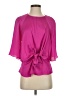 Vince Camuto 100% Polyester Pink Short Sleeve Blouse Size XS - photo 1