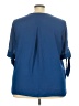 Roz & Ali 100% Polyester Blue 3/4 Sleeve Blouse Size 3X - photo 2