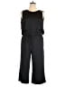 RACHEL Rachel Roy 100% Polyester Solid Black Jumpsuit Size XL - photo 1