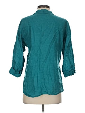 Purejill 3/4 Sleeve Button-Down Shirt (view 2)