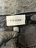 FRAME 100% Cotton Chevron-herringbone Black Jeans Size 28 waist - photo 7