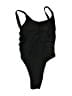 Unbranded Solid Black One Piece Swimsuit Size S - photo 2