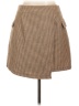 Unbranded 100% Polyester Houndstooth Brown Casual Skirt Size L - photo 1