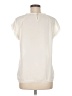 Faith and Joy 100% Polyester Ivory Short Sleeve Blouse Size M - photo 2
