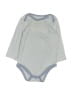 Hb 100% Cotton Stripes Blue Gray Long Sleeve Onesie Size 9-12 mo - photo 1