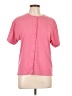 Casual Corner Pink Short Sleeve Henley Size L - photo 1
