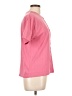 Casual Corner Pink Short Sleeve Henley Size L - photo 4