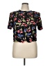 Liz Baker Essentials 100% Rayon Black Short Sleeve Blouse Size 14 - photo 1