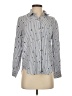 Rails Stripes Silver Long Sleeve Button-Down Shirt Size S - photo 1