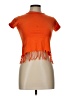 Assorted Brands 100% Cotton Orange Short Sleeve Turtleneck Size L - photo 1
