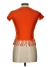 Assorted Brands 100% Cotton Orange Short Sleeve Turtleneck Size L - photo 2